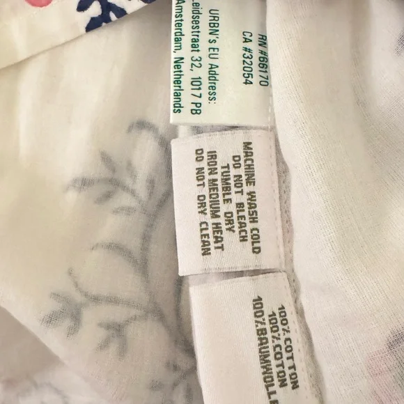 Sue Sartor Bangalore Tunic in Pink and Green Floral 100% Cotton Exquisite Sz L - Picture 13 of 15